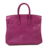 HERMES PHW Birkin 25 Handbag Veau Swift Leather Anemone