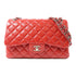 CHANEL Quilted CC SHW Chain Shoulder Bag 58600 Caviar Leather Red