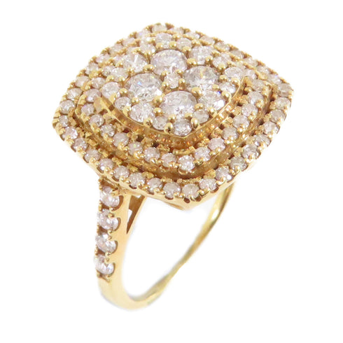 JEWELRY Diamond Ring US#4 Ring 18K Yellow Gold