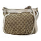 GUCCI GG GHW Shoulder Bag 204940 Canvas Brown/White