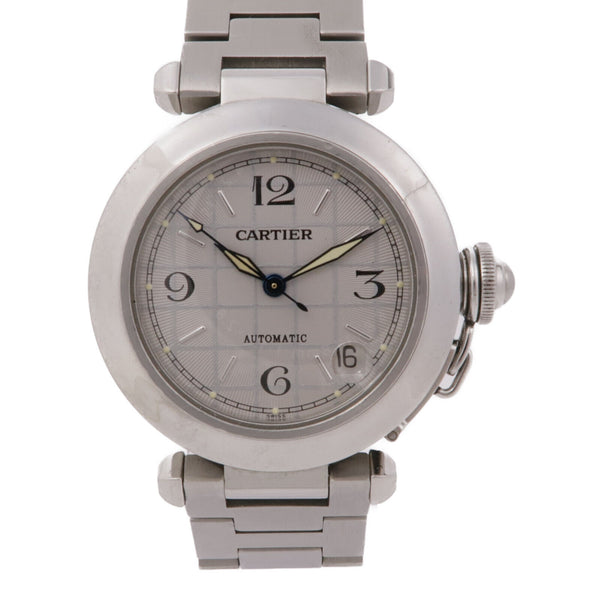 CARTIER Pasha C 2324 Automatic Watch Stainless Steel Silver
