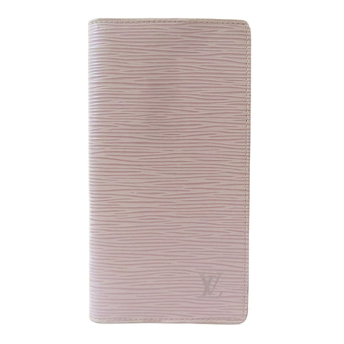 LOUIS VUITTON LV Long Bifold Wallet Epi Leather Beige