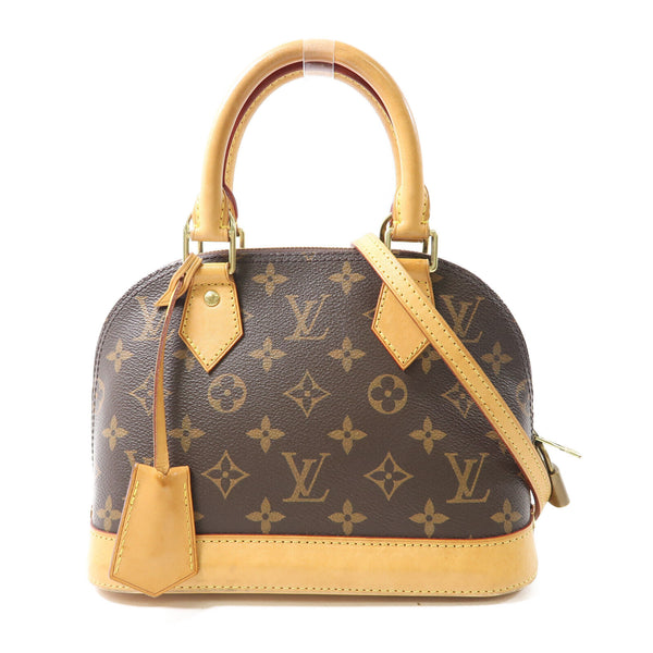 LOUIS VUITTON LV GHW Alma BB 2 Way Shoulder Bag Handbag 53152 Monogram Brown