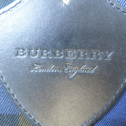 BURBERRY Tote Bag Shoulder Bag Canvas Green/Yellow