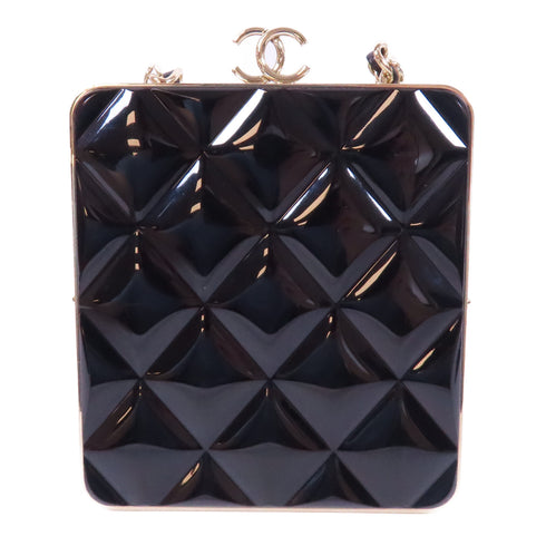 CHANEL Quilted CC GHW Chain Shoulder Bag AP2496 Lambskin Leather Black