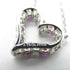TIFFANY&CO Sentimental Heart Pink Sapphire Diamond Necklace PT950 Platinum v1