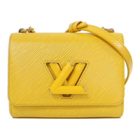 LOUIS VUITTON LV GHW Twist PM Chain Shoulder Bag Epi Yellow