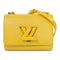 LOUIS VUITTON LV GHW Twist PM Chain Shoulder Bag Epi Yellow