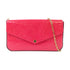 LOUIS VUITTON LV GHW Felicie Pochette Chain Shoulder Bag Monogram Vernis Pink
