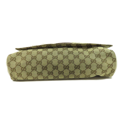 GUCCI SHW Shoulder Bag Canvas 146236 Brown/Ivory White