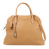 HERMES PHW Bolide 35 2 Way Shoulder Handbag Clemence Leather Tabac Camel/Brown