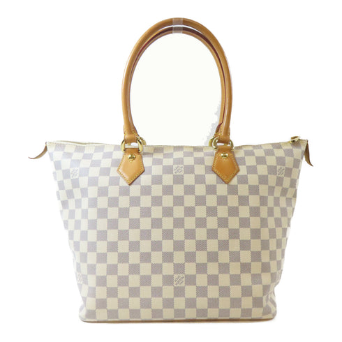 LOUIS VUITTON LV GHW Saleya MM Tote Bag Shoulder Bag N51186 Damier Azur White