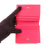 Christian Dior CD GHW Mini Lady Dior Gardenia Wallet Calfskin Leather Pink