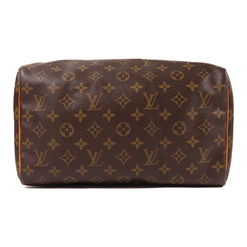 LOUIS VUITTON LV GHW Speedy 30 Hand Bag Monogram Brown