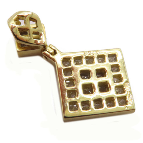 FINE JEWELRY 1.69ct Diamond Pendant Top 18K Yellow Gold 6.0g