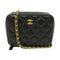CHANEL Quilted CC Chain Camera Bag Ball Shoulder Bag AP2463 Caviar Leather Black
