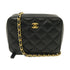 CHANEL Quilted CC Chain Camera Bag Ball Shoulder Bag AP2463 Caviar Leather Black