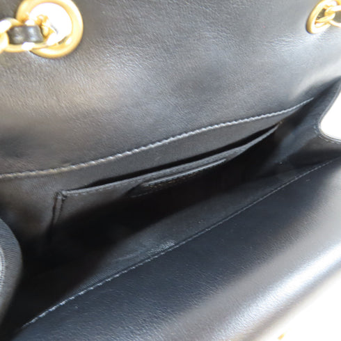 CHANEL Quilted CC GHW Triple Flap Bag Chain Shoulder Bag AS0824 Calfskin Black