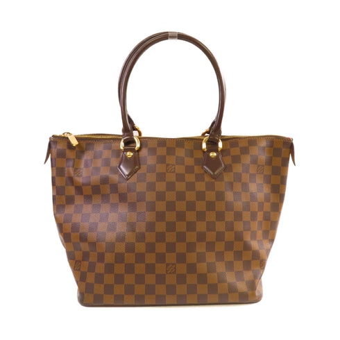 LOUIS VUITTON LV GHW Saleya PM Handbag Shoulder Bag N51183 Damier Ebene Brown