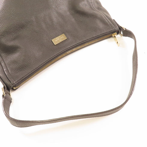 Kate Spade GHW Hand Bag Calfskin Leather Black