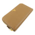 PRADA GHW Zipper Long Round Wallet Calfskin Leather Brown