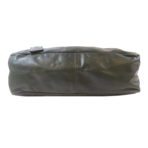 YVES SAINT LAURENT YSL GHW Handbag Shoulder Bag Calfskin Leather Green