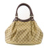 GUCCI GG GHW Handbag 211944 Canvas Brown