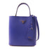 PRADA GHW Panier Saffiano 2 Way Shoulder Handbag 1BA212 Calfskin Leather Blue