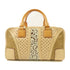 LOEWE GHW Lace Amazona Handbag Lambskin Leather Beige/Brown
