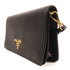 PRADA GHW Wallet On Chain Shoulder Bag 1DH029 Calfskin Leather Black