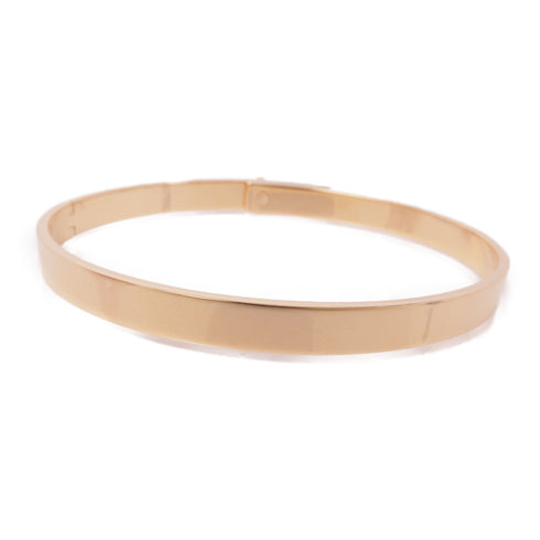 HERMES Kelly Bracelet Bangle 18K Pink Gold/Diamond