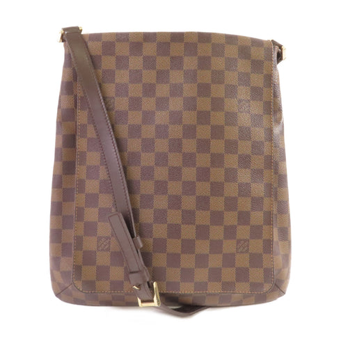 LOUIS VUITTON LV GHW Musette Shoulder Bag Crossbody N51302 Damier Ebene Brown