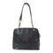 CHANEL CC GHW Vintage Tote Bag Chain Shoulder Bag Calfskin Leather Black