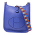 HERMES SHW Evelyne TPM Shoulder Bag Clemence Leather Bleu Pale
