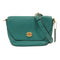 COACH GHW Shoulder Bag C2815 Calfskin Leather Green
