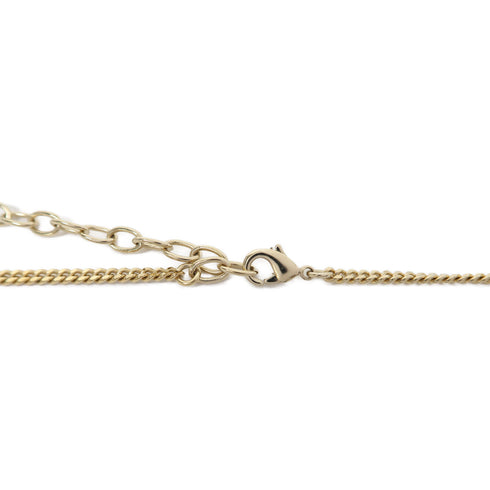 CHANEL CC Necklace P21/K Metal Gold