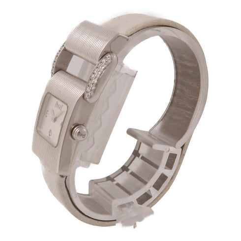 PIAGET Miss Protocole Quartz Watch 5222 18K White Gold Silver