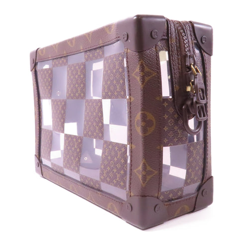 LOUIS VUITTON LV GHW Soft Trunk Shoulder Bag M20871 Monogram Cress Brown