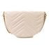 GUCCI GG GHW GG Marmont Chain Shoulder Bag 746431 Calfskin Leather White