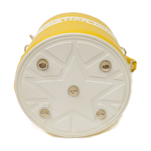 Christian Dior CD GHW Vibe S 2way Shoulder Bag M870300BR Calfskin Leather Yellow