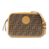 FENDI GHW Camera Case Shoulder Bag 8BT287 Coated Canvas Brown
