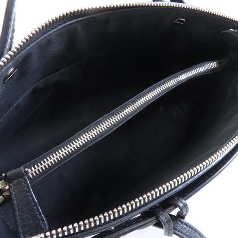 FENDI SHW By The Way 2way Shoulder Bag Calfskin Leather Black