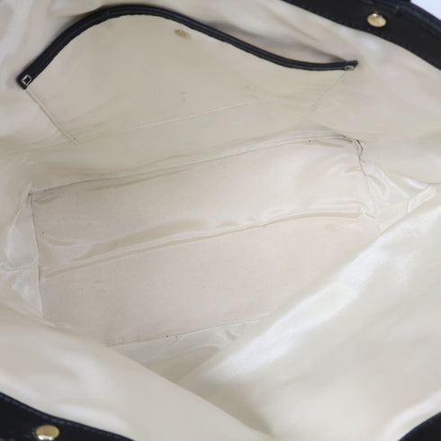 Kate Spade GHW Shoulder Tote Bag Calfskin Leather Black