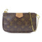 LOUIS VUITTON LV GHW Multi Pochette Accessoires 2 Way Bag M44813 Monogram Brown v2