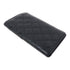 CHANEL Quilted CC SHW Long Wallet Calfskin Leather Black/Pink
