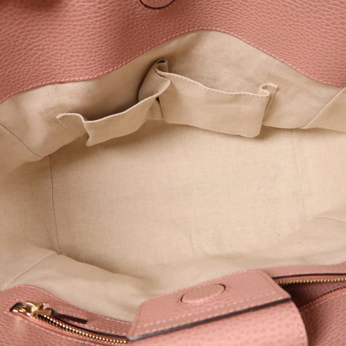 Gucci GG GHW Shoulder Bag Calfskin Leather Khaki/Pink