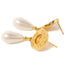 CHANEL CC Earrings Accessories B20/A Metal PVC Gold White