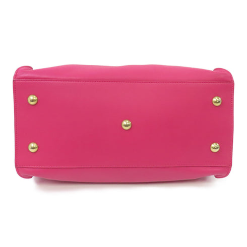 SAINT LAURENT YSL GHW Y Cabas 2way Shoulder Bag 311210 Calfskin Leather Pink