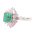 FINE JEWELRY 1.71ct Emerald 0.82ct Diamond Ring US#6 PT950 Platinum