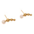 Jewelry Pearl Earrings 1.7g 18K Yellow Gold